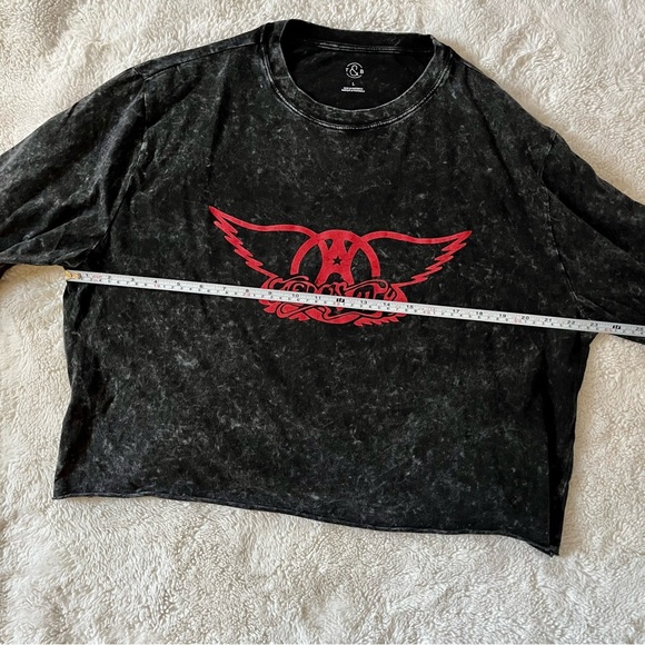 SOLD✨ Aerosmith Long Sleeve Cropped Band Shirt - Picture 6 of 10